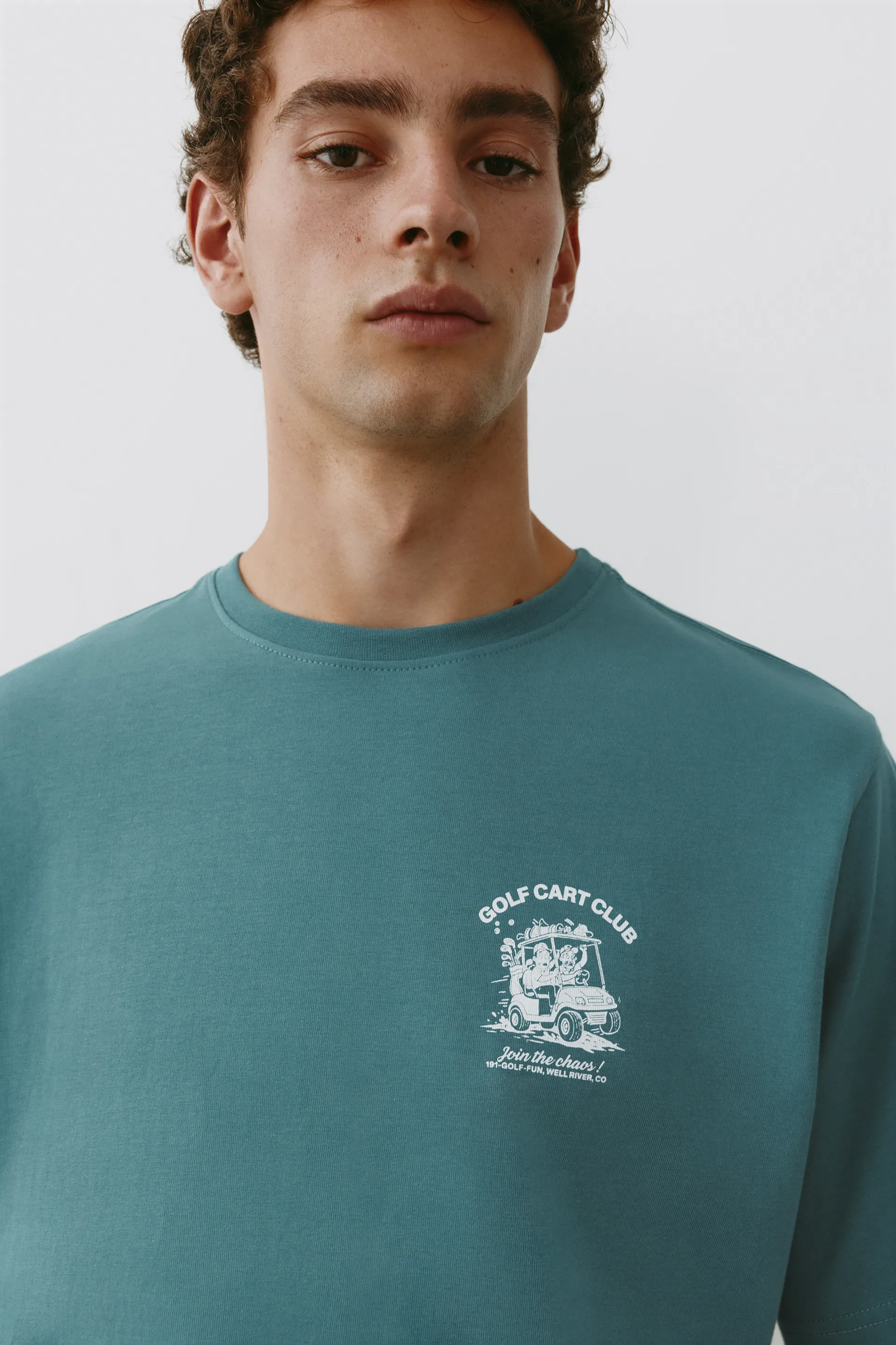 Pull&Bear Golf Cart Club Tee — Vert