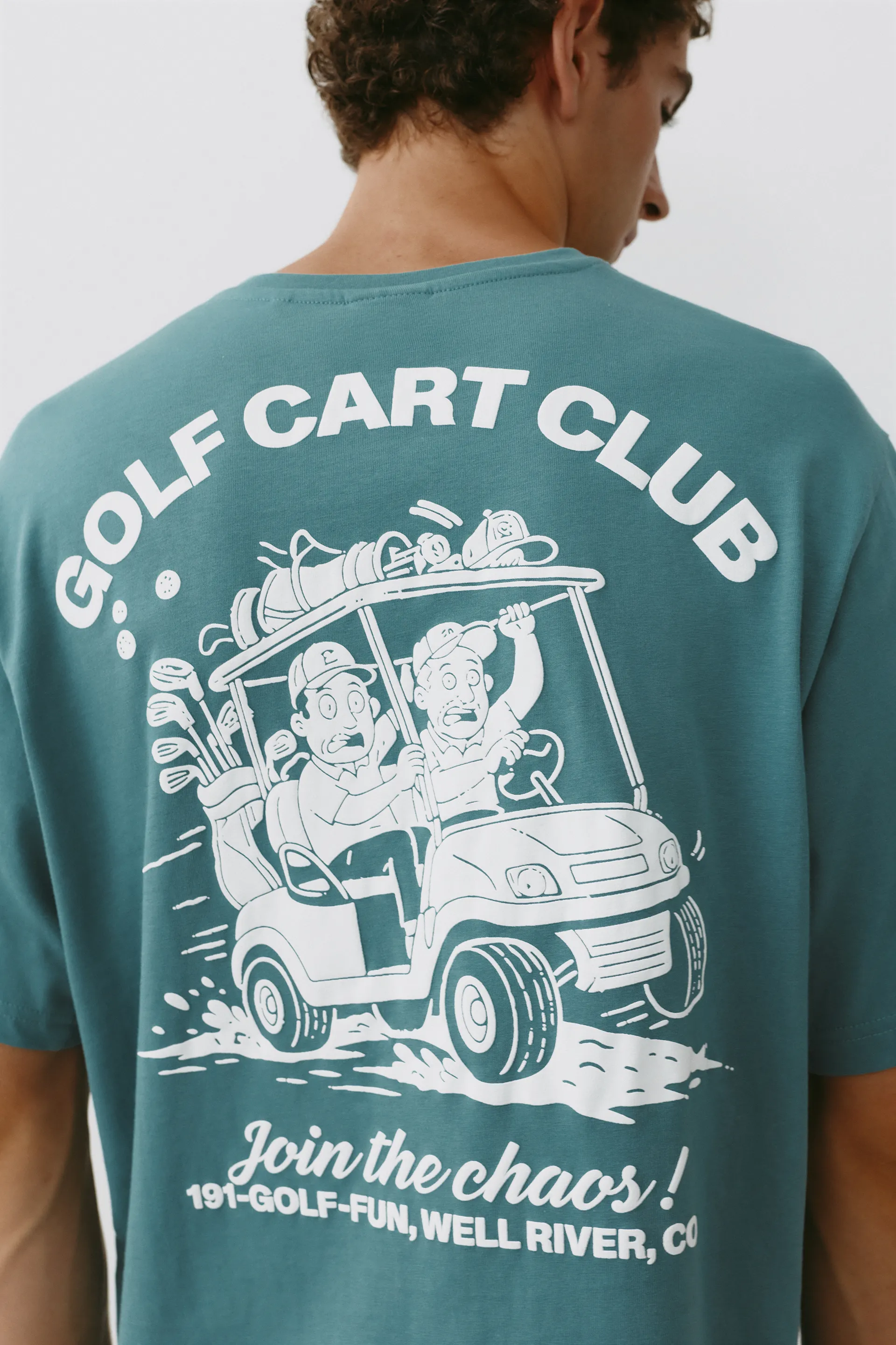 Pull&Bear Golf Cart Club Tee — Vert