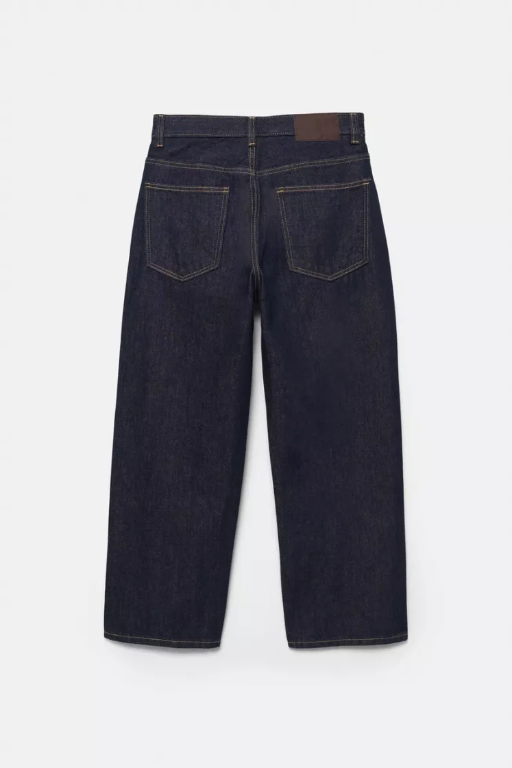 Pull&Bear Baggy Five-Pocket Jeans — Navy