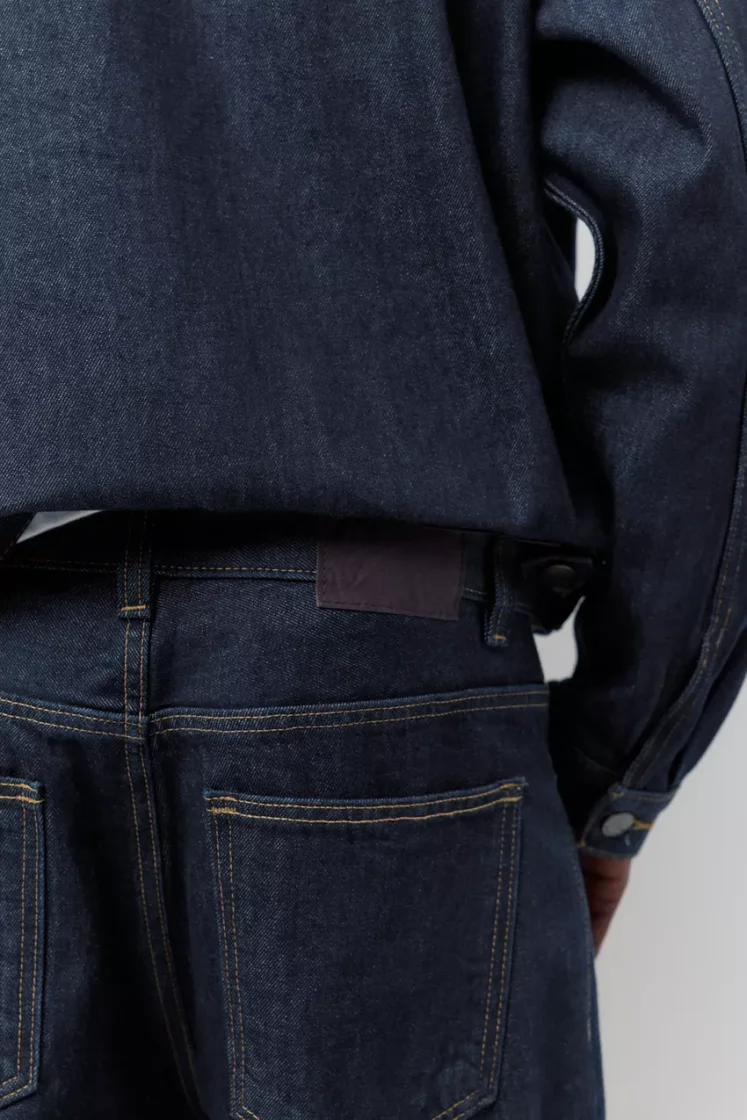 Pull&Bear Baggy Five-Pocket Jeans — Navy