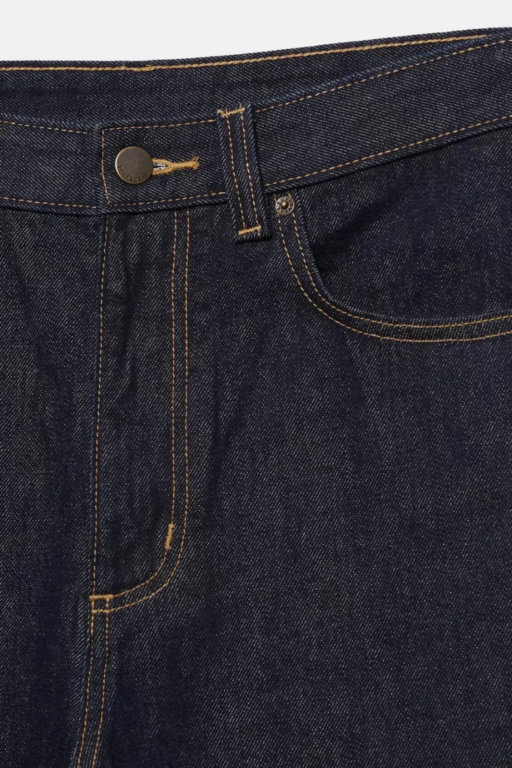 Pull&Bear Baggy Five-Pocket Jeans — Navy
