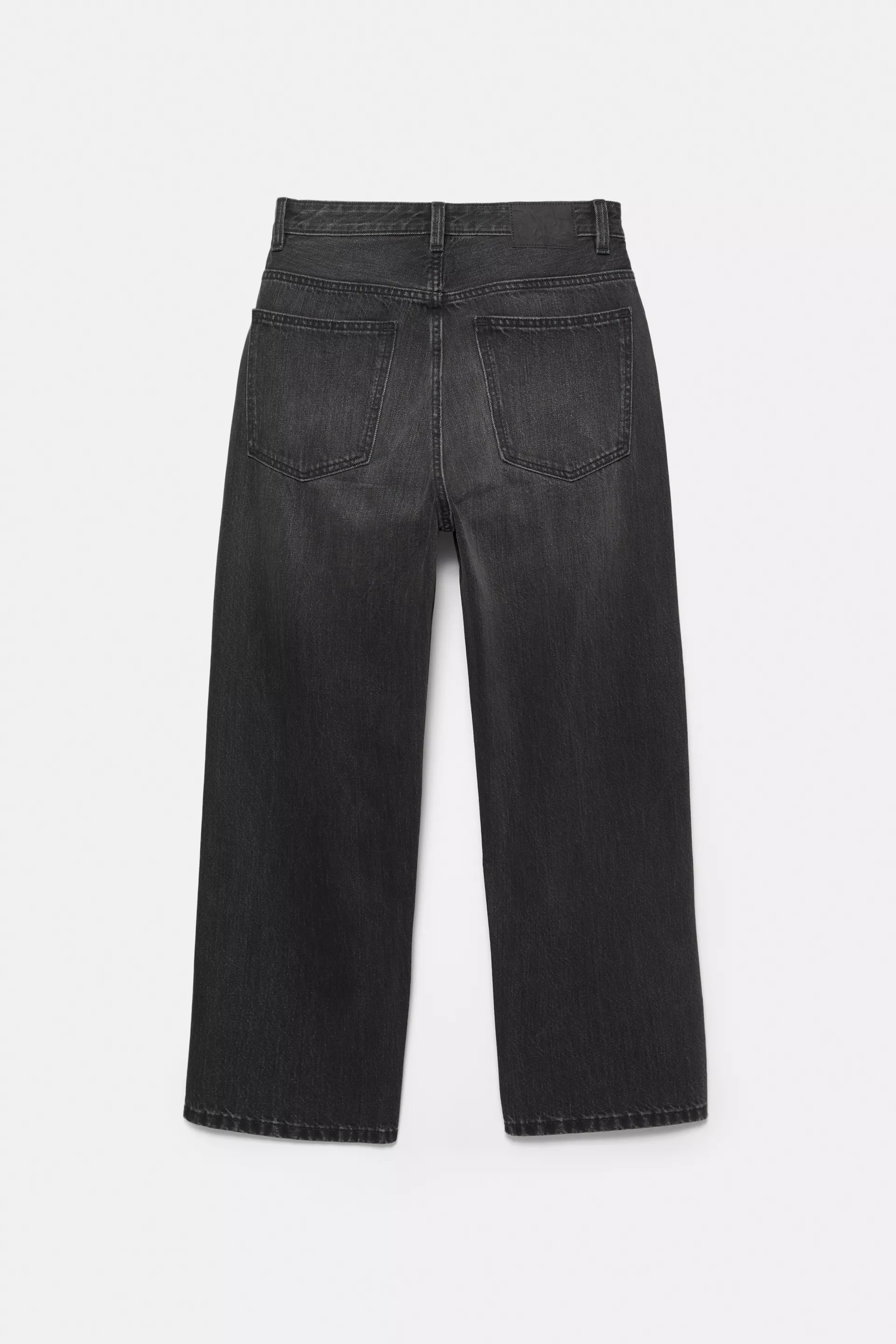Pull&Bear Baggy Five-Pocket Jeans — Noir délavé