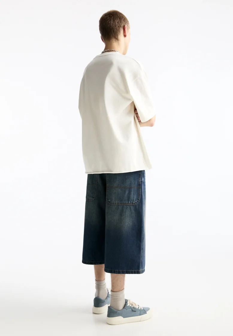 Pull&Bear Pull&Bear Super Baggy Denim Jort