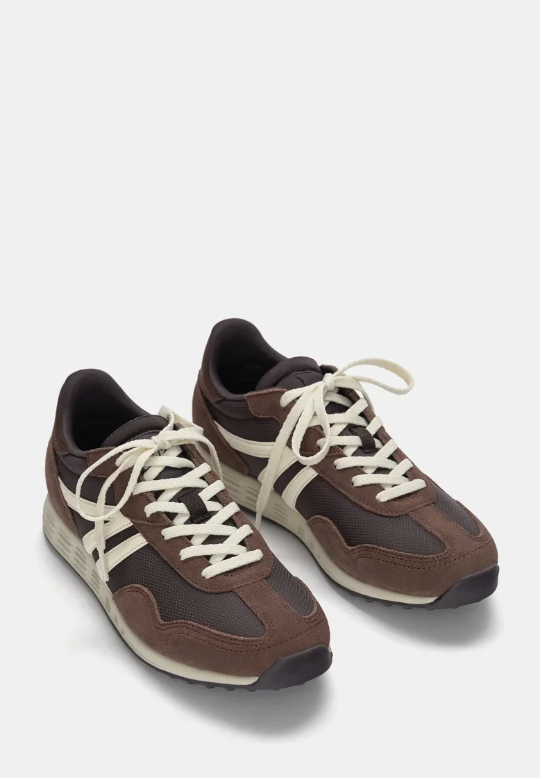 Pull&Bear Brown Pre-Owned Trainers — Brown