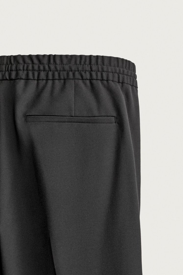 Zara Relaxed Drawstring Jogger Pants — Black