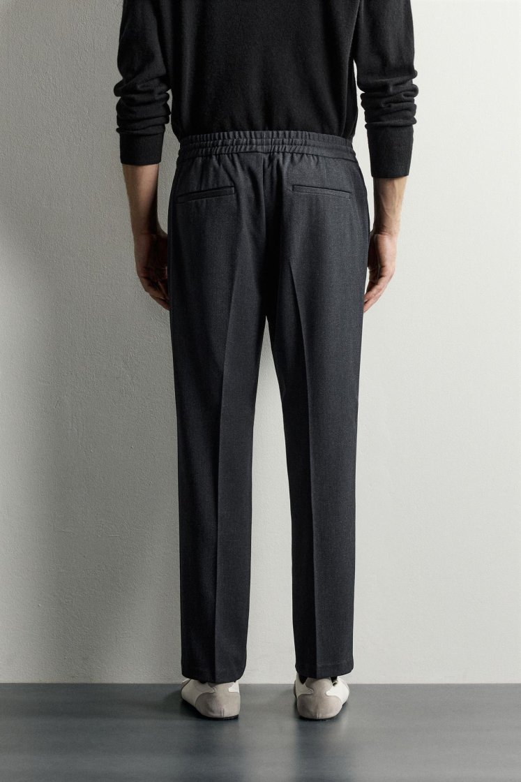 Zara Relaxed Drawstring Jogger Pants — Midnight