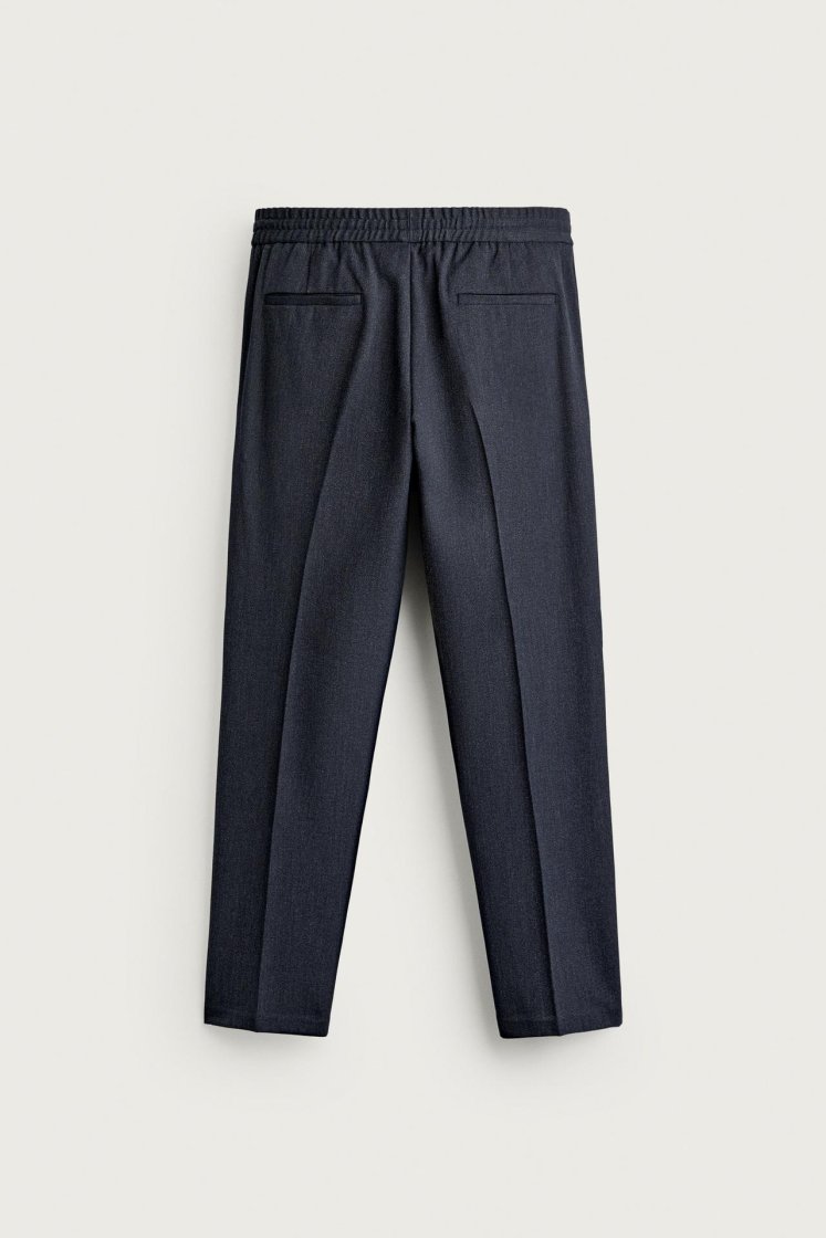 Zara Relaxed Drawstring Jogger Pants — Midnight