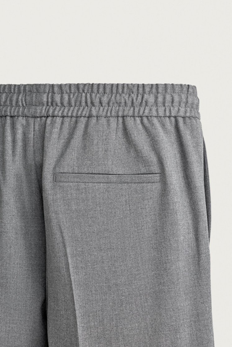 Zara Relaxed Drawstring Jogger Pants — Slate