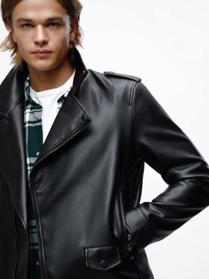 Veste Biker en Similicuir