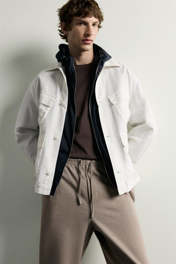 Zara Regular Fit Easy Care Trousers — Camel