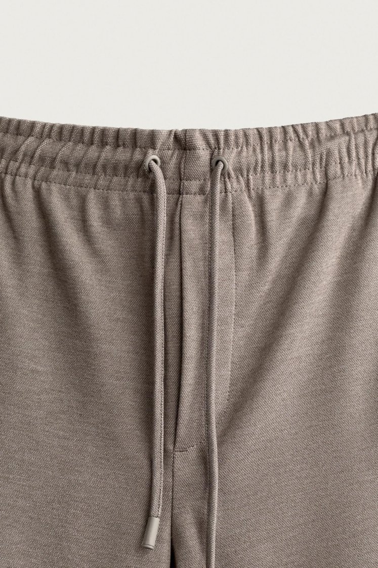 Zara Regular Fit Easy Care Trousers — Camel