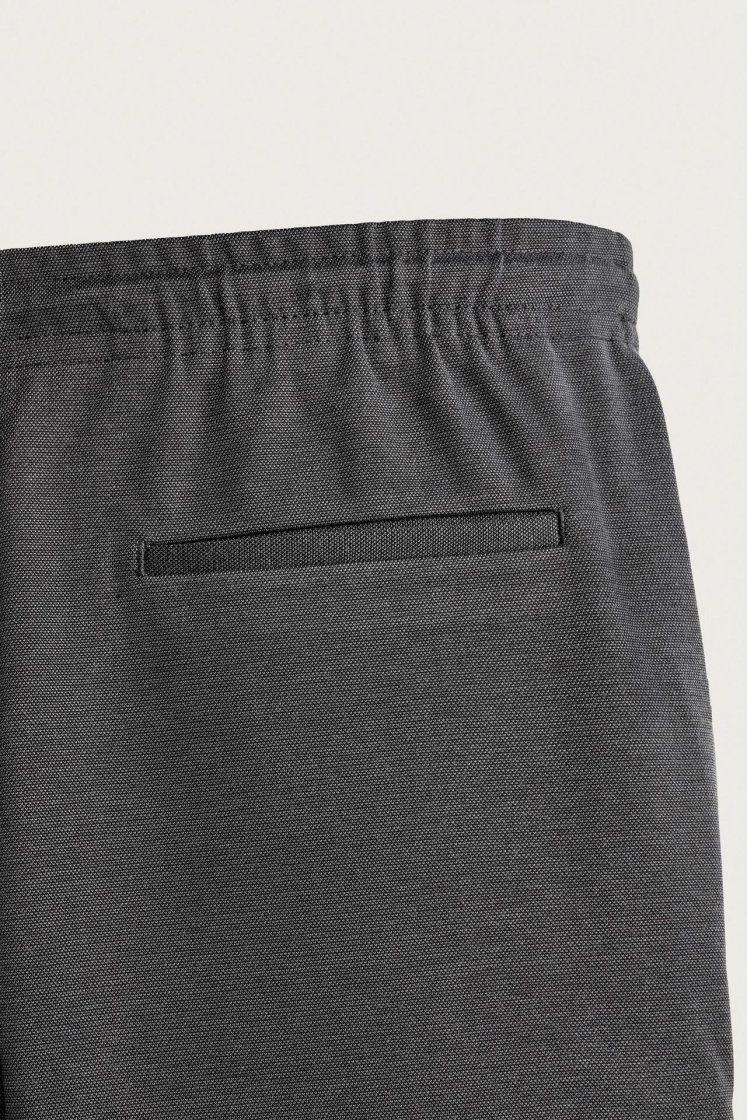 Zara Regular Fit Easy Care Trousers — Charcoal
