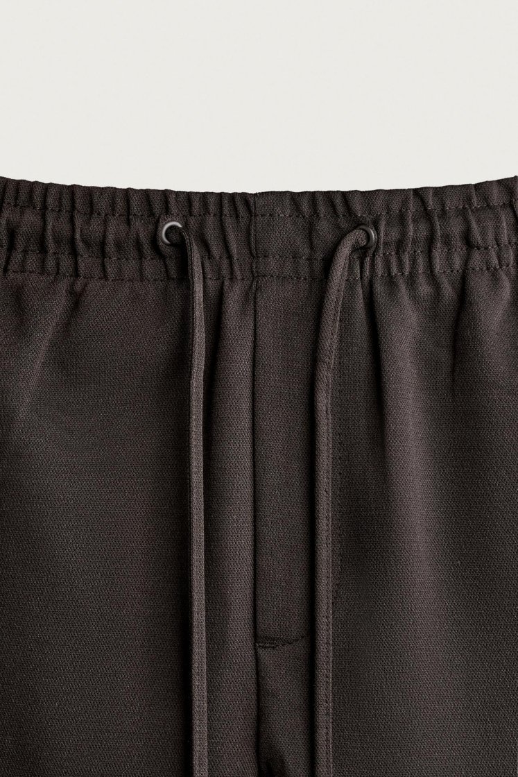 Zara Regular Fit Easy Care Trousers — Chocolate