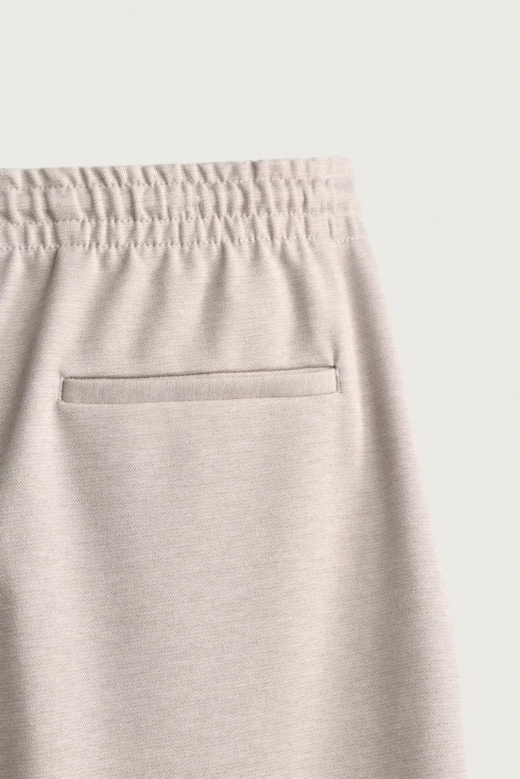 Zara Regular Fit Easy Care Trousers — Sand