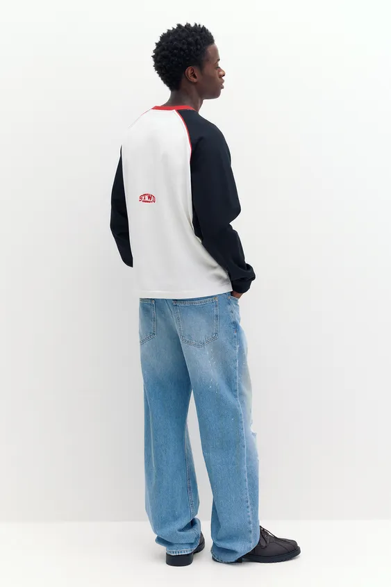 Pull&Bear Blue Ripped Slim Bootcut Jeans — Sky Blue