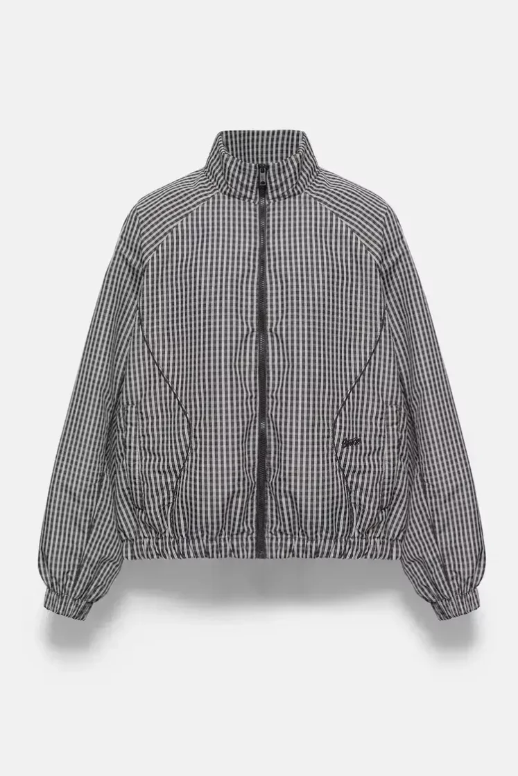 Pull&Bear STWD Embroidered Zip Jacket — Midnight
