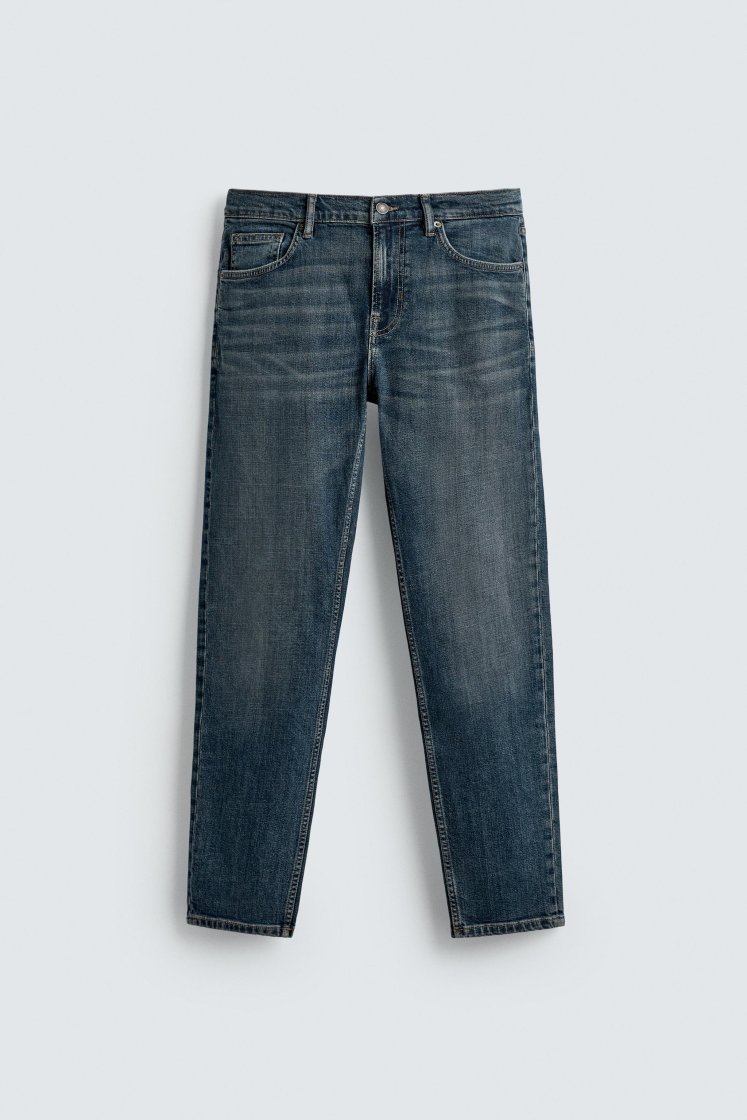 Zara Slim Fit Essential Jeans — Blue