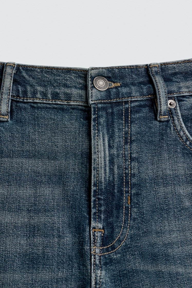 Zara Slim Fit Essential Jeans — Blue