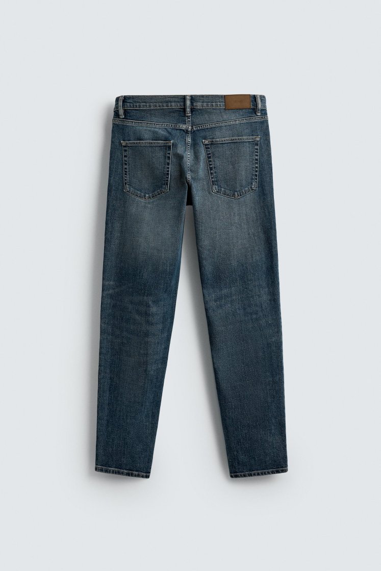 Zara Slim Fit Essential Jeans — Blue