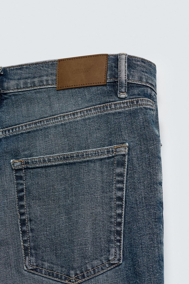 Zara Slim Fit Essential Jeans — Blue