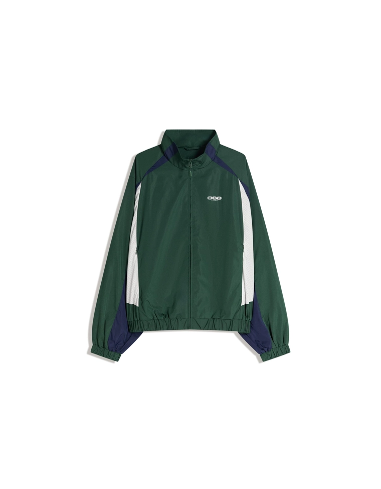 Bershka Tech Sport Green Jacket — Hunter