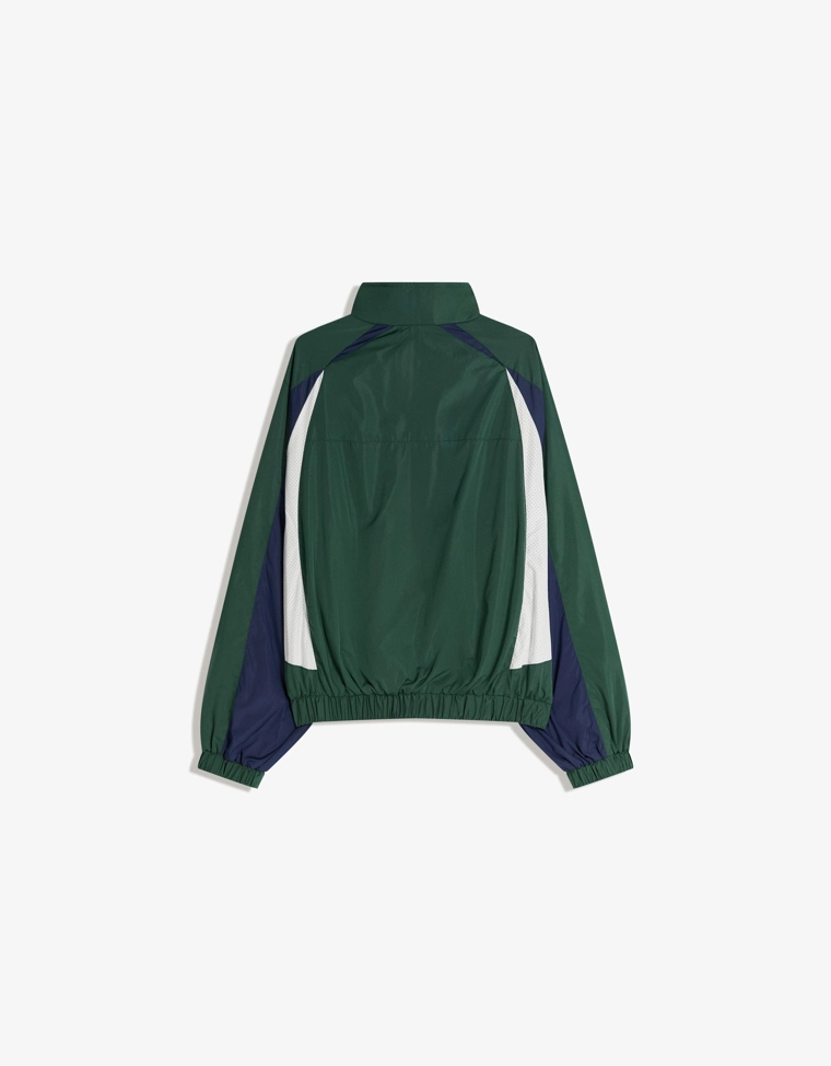 Bershka Tech Sport Green Jacket — Hunter