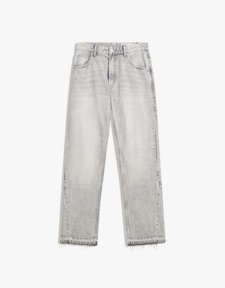 Bershka Flared Straight-Leg Jeans