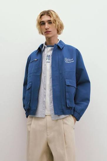 Veste en Jean Bleu