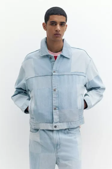Veste en Jean Patchwork