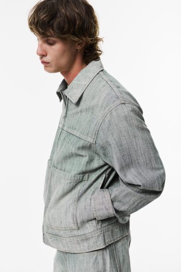 Veste en Jean Zip Pull&Bear