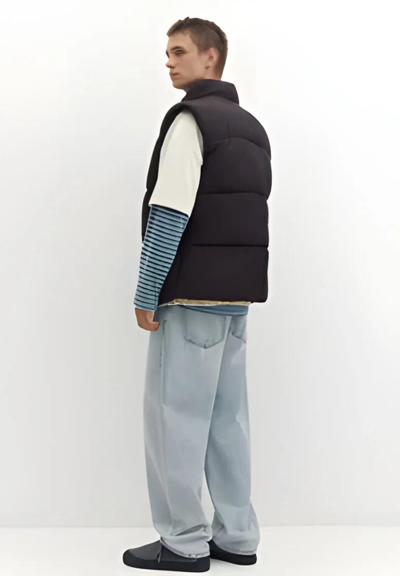 Pull&Bear STWD Quilted Vest Black — Black