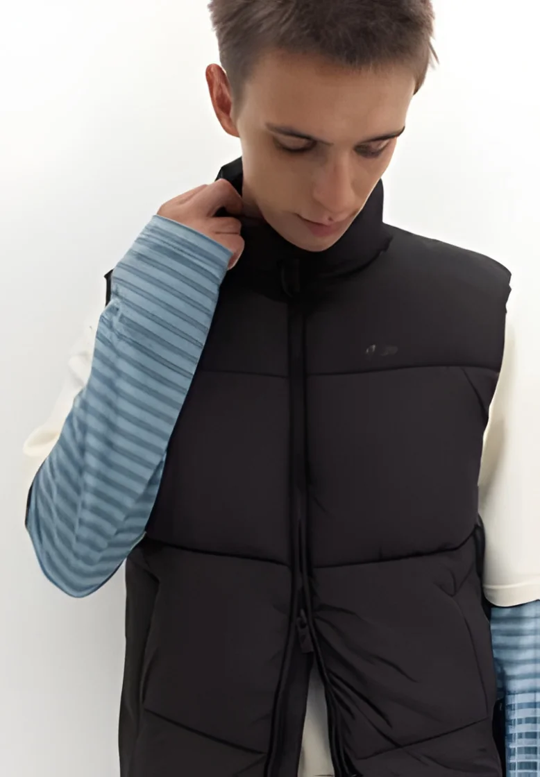 Pull&Bear STWD Quilted Vest Black — Black