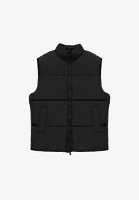 Pull&Bear STWD Quilted Vest Black — Black