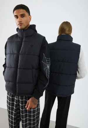 Pull&Bear STWD Quilted Vest Black — Black