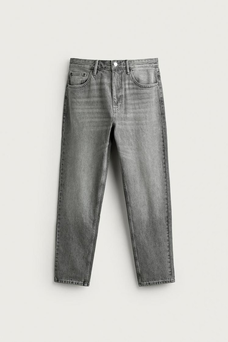 Zara JEAN SLIM TAPERED FIT — Light Grey