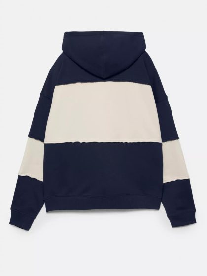 Sweat à capuche color-block