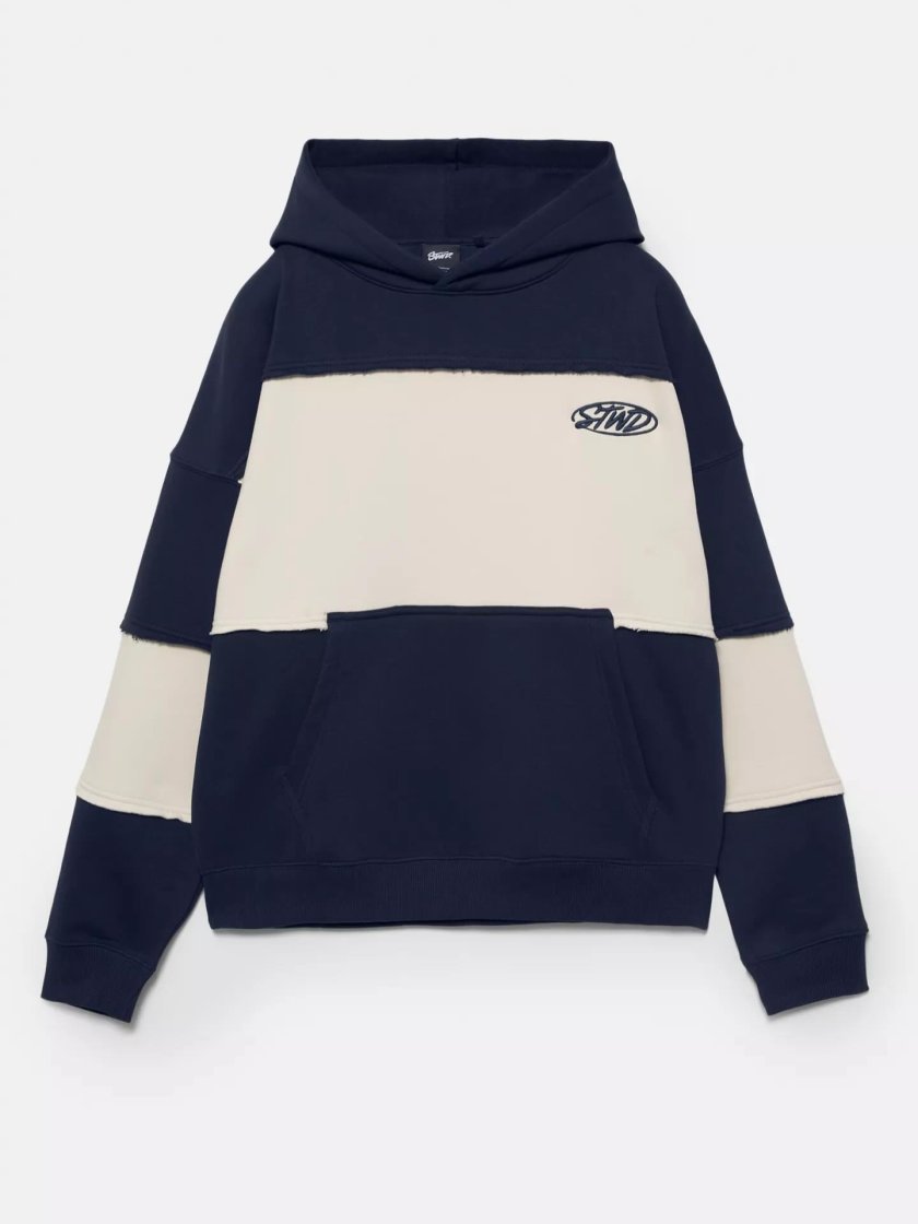 Pull&Bear Color-block oversized hoodie