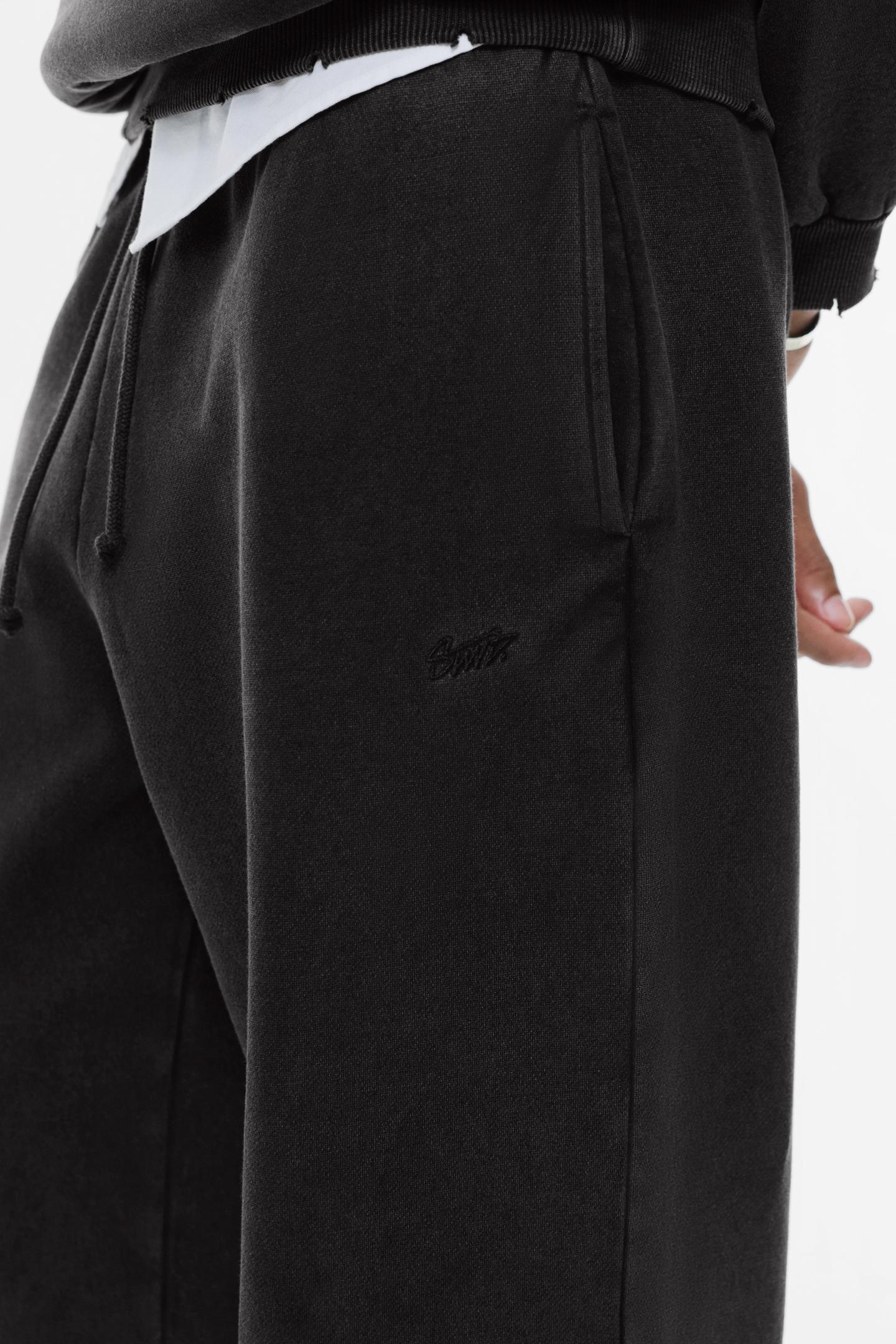 Pull&Bear Relaxed Fleece Joggers — dark grey