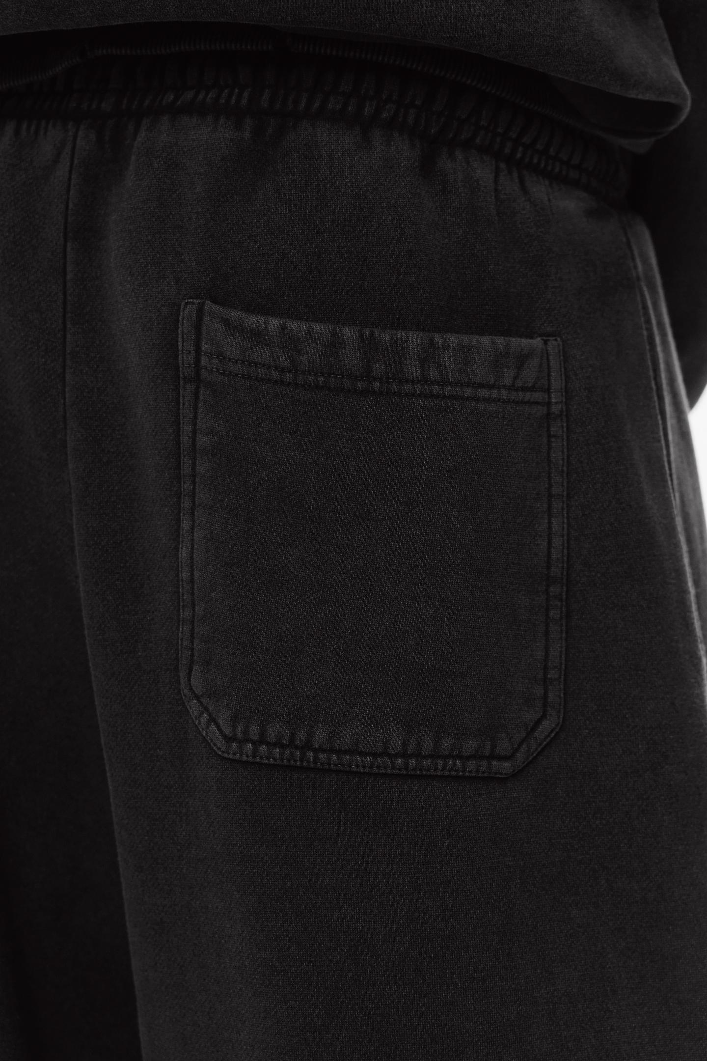 Pull&Bear Relaxed Fleece Joggers — dark grey