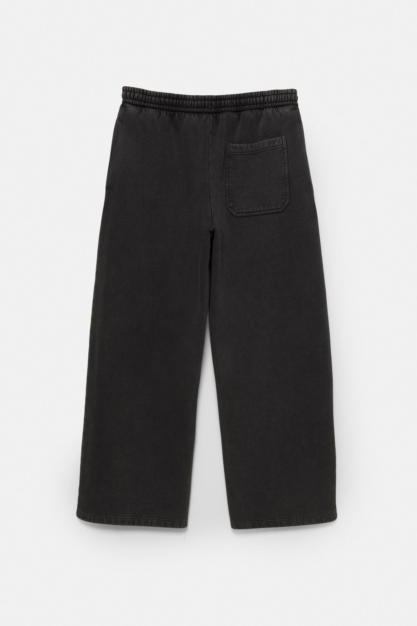 Pull&Bear Relaxed Fleece Joggers — dark grey