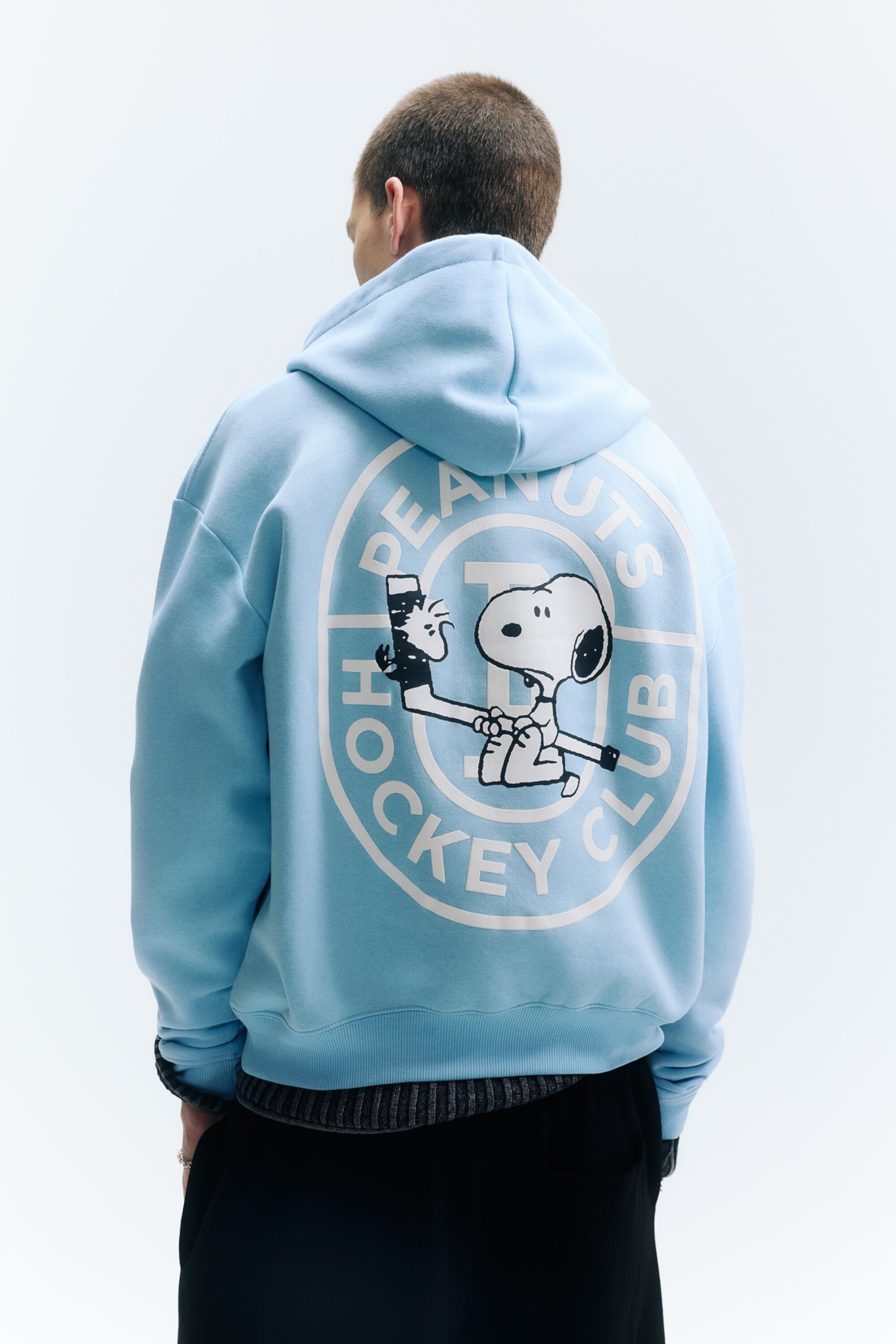 Sweat à capuche Snoopy Hockey