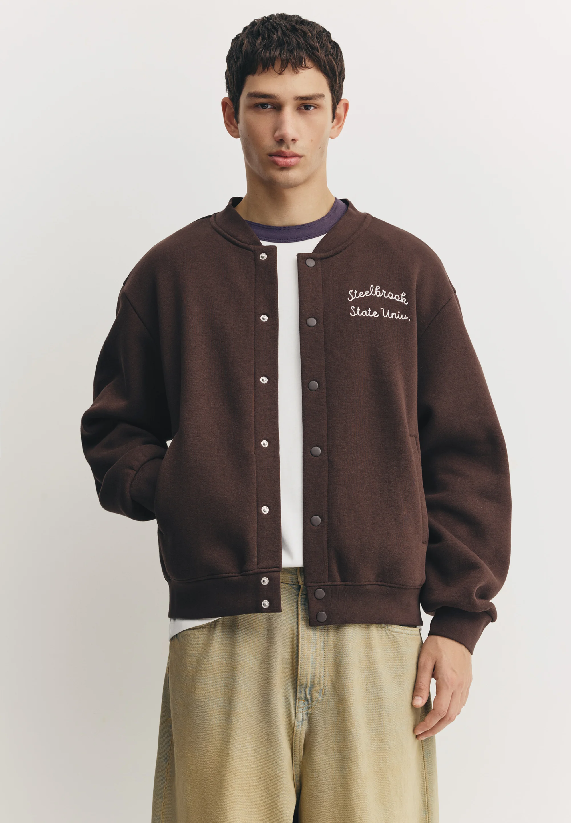 Blouson Teddy Brodé