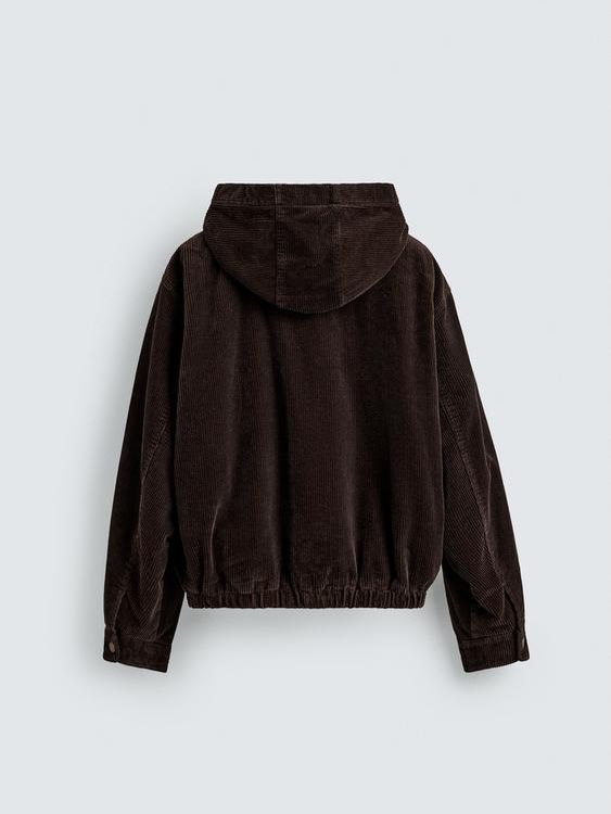 Veste à Capuche en Velours