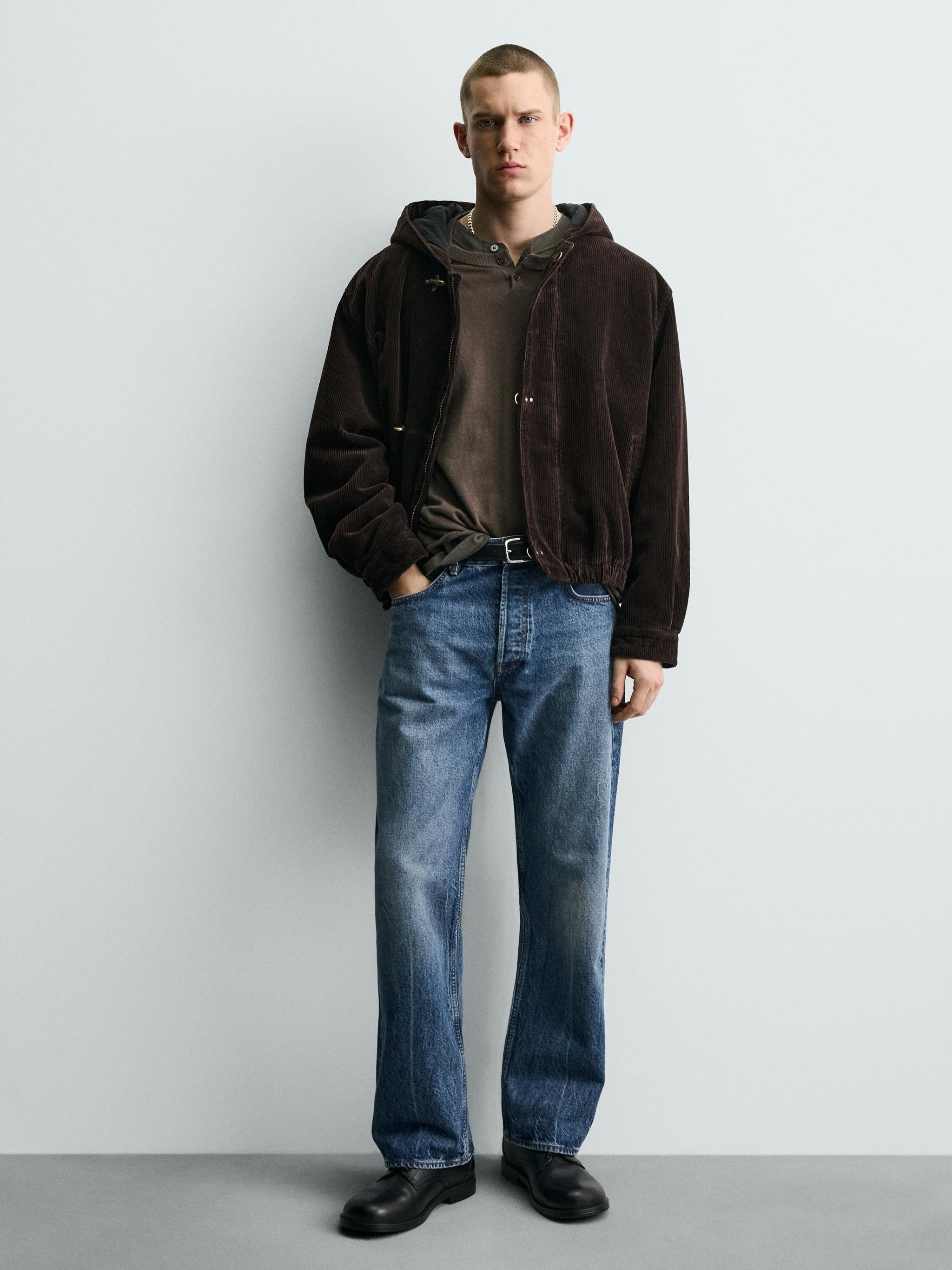 Veste à Capuche en Velours