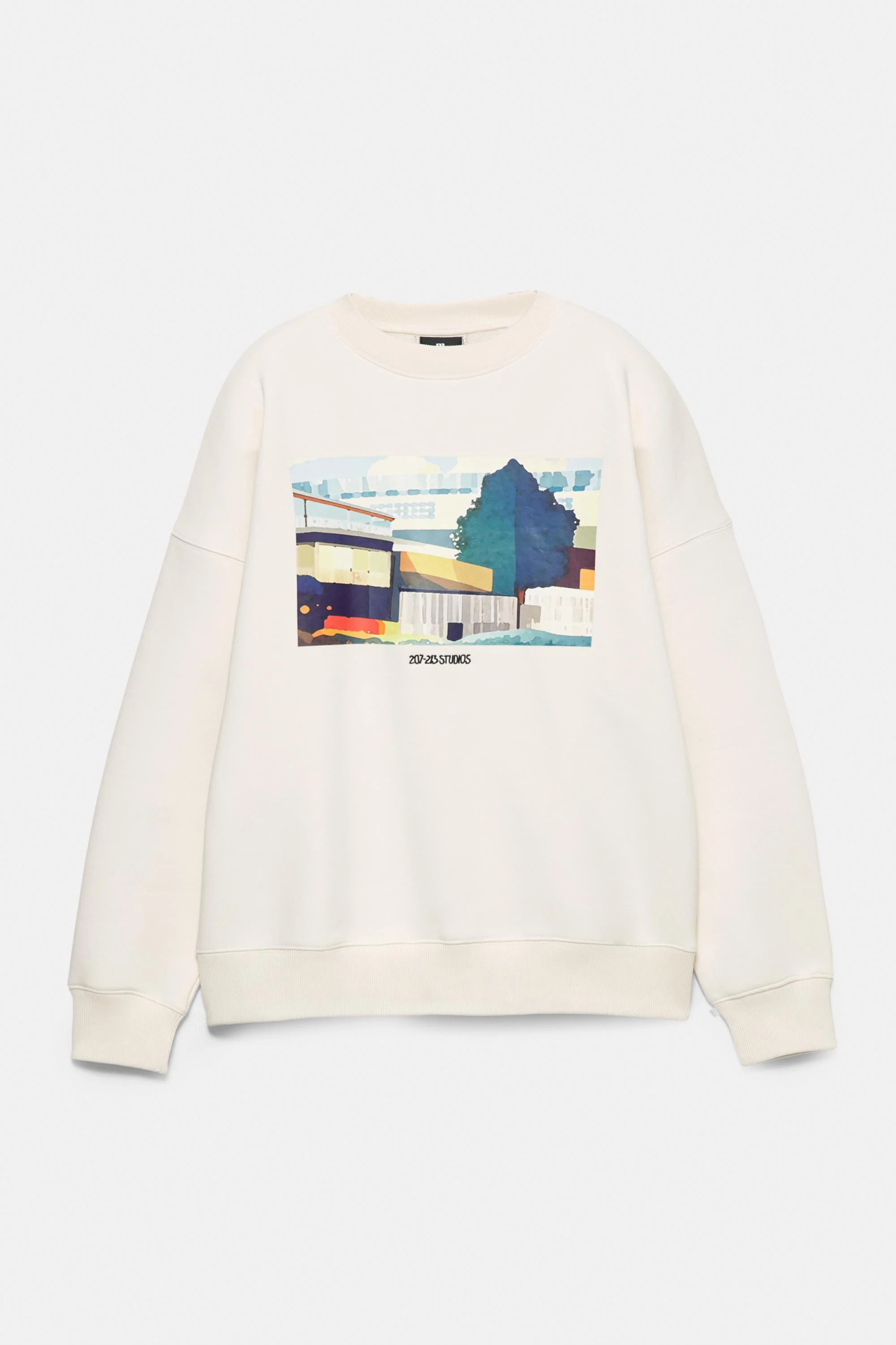 Sweat Col Rond Imprimé Graphique