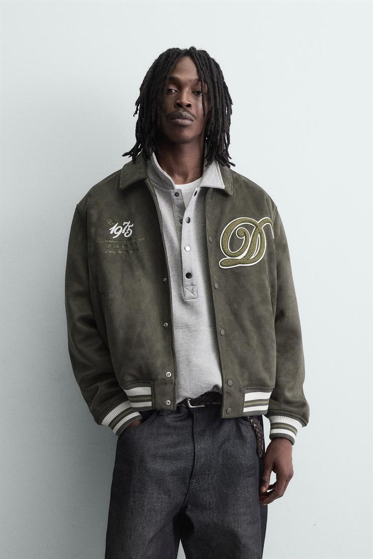 Blouson Bomber Faux Daim