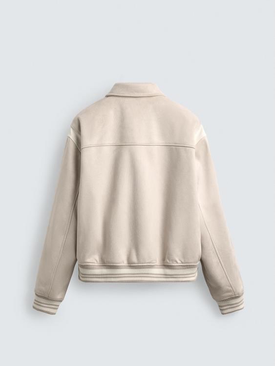 Zara Varsity Jacket with Patches
