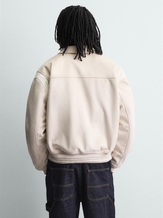 Zara Varsity Jacket with Patches