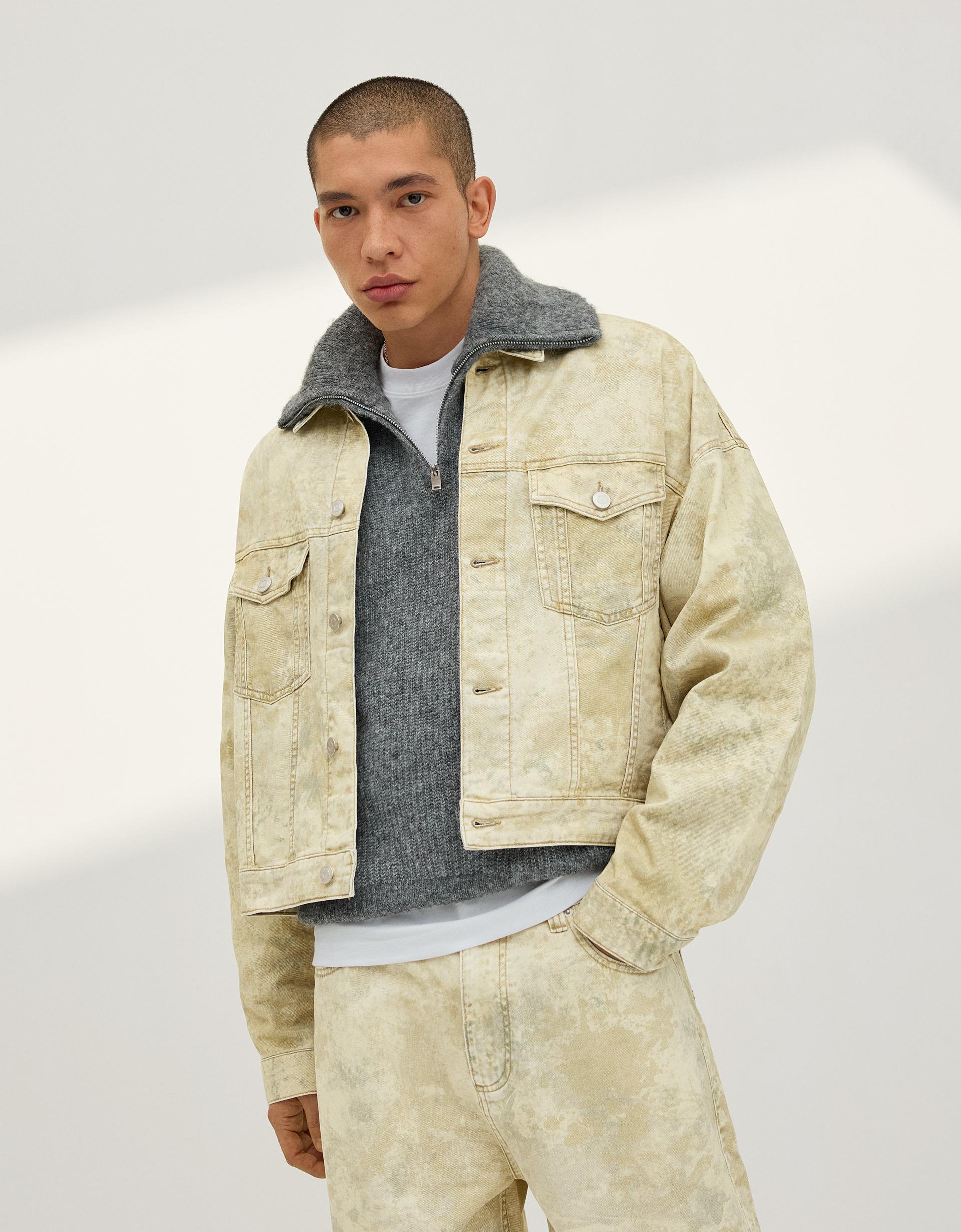 Veste en Jean Délavée