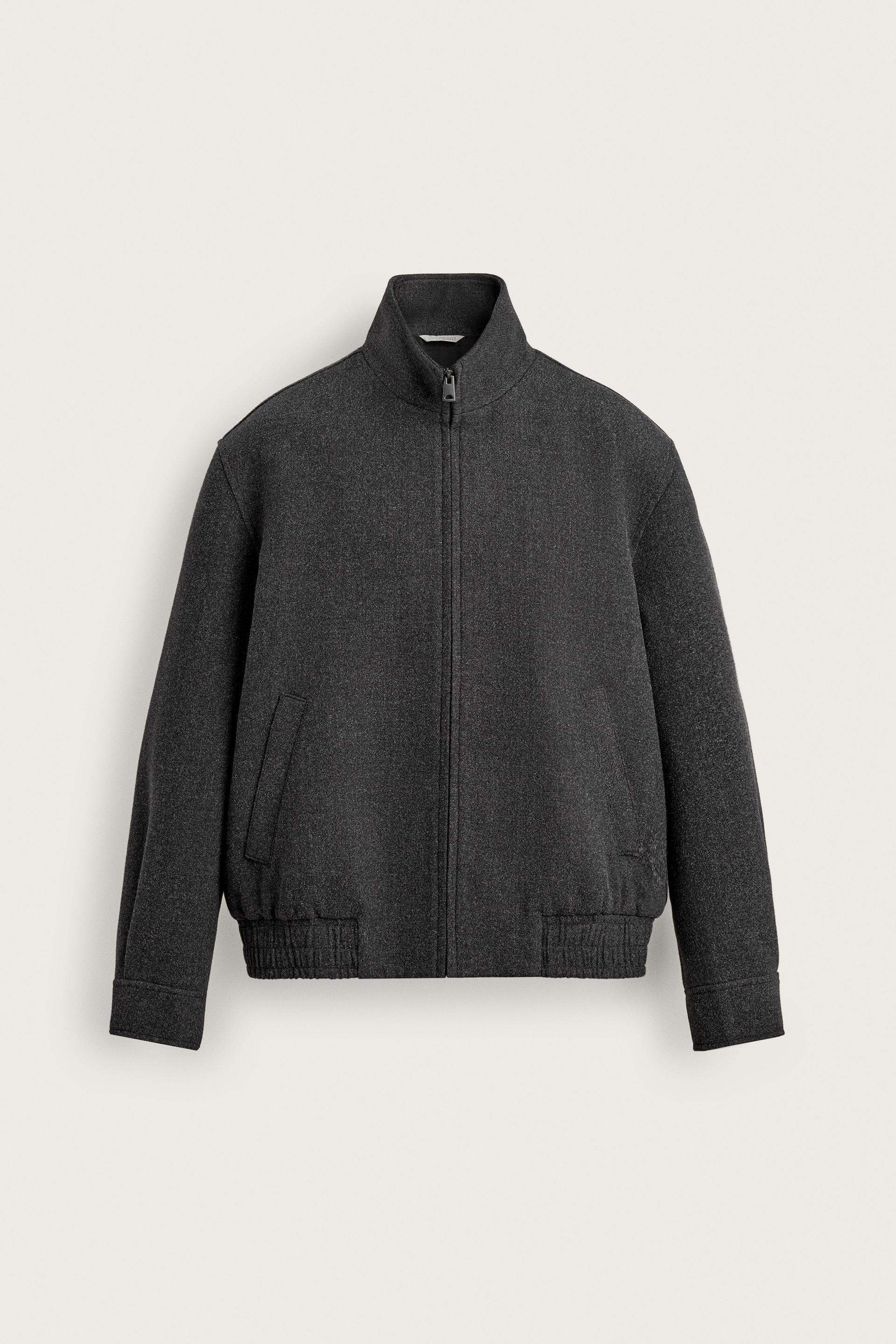Veste Zippée Effet Laine
